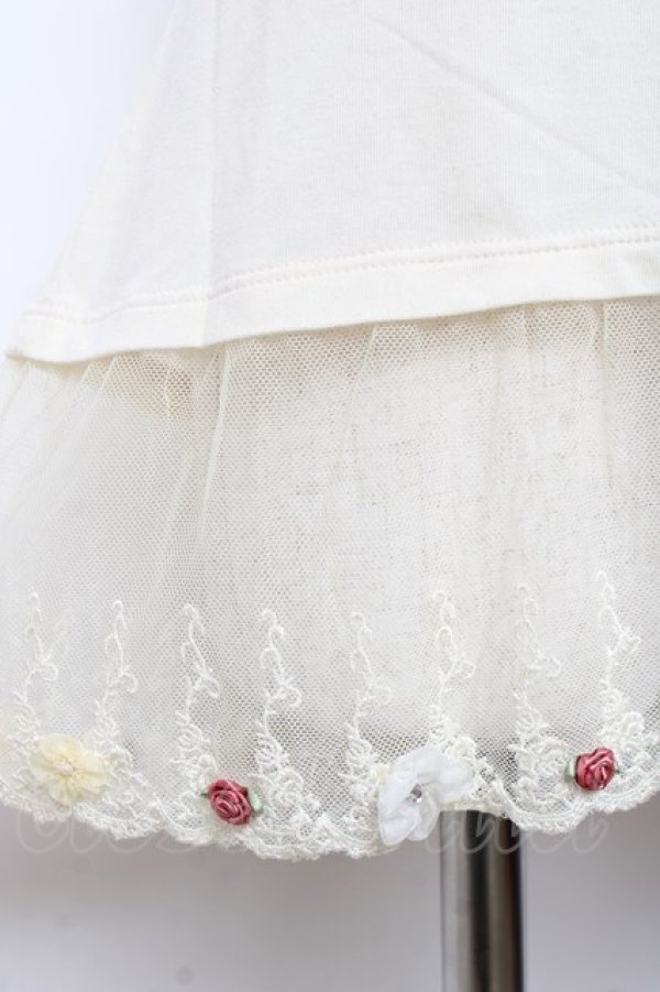 画像4: axes femme / 裾フラワータンク M 生成り Y-25-11-26-037-AX-TO-SZ-ZI (4)