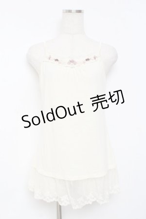 画像: axes femme / ミニバラキャミ M 生成り Y-25-11-26-038-AX-TO-SZ-ZY