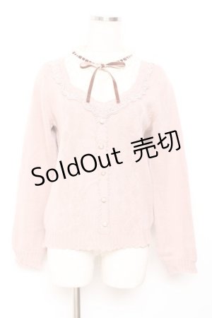 画像: axes femme / ヨーク切替ニット M ピンク Y-25-11-26-047-AX-TO-SZ-ZY