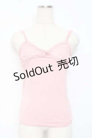 画像: LIZ LISA / レース切替キャミソール M ピンク Y-25-11-26-066-LO-TO-SZ-ZY
