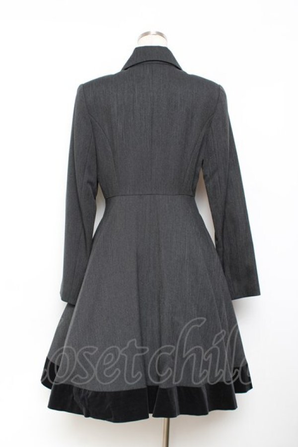 画像3: Moi-meme-Moitie / 十字架フレームプリントコート 2 ブラック Y-25-11-26-080-MO-CO-SZ-ZY (3)