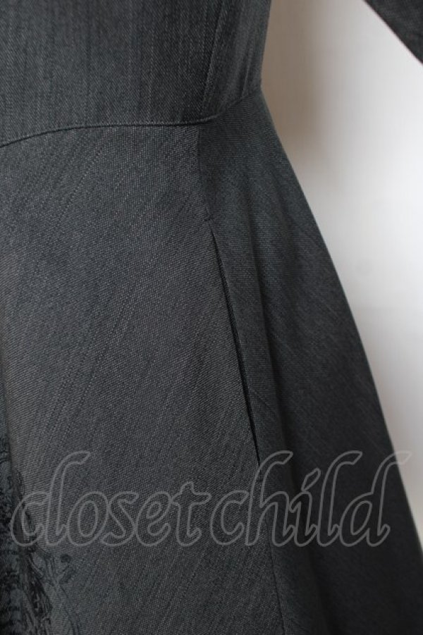 画像5: Moi-meme-Moitie / 十字架フレームプリントコート 2 ブラック Y-25-11-26-080-MO-CO-SZ-ZY (5)