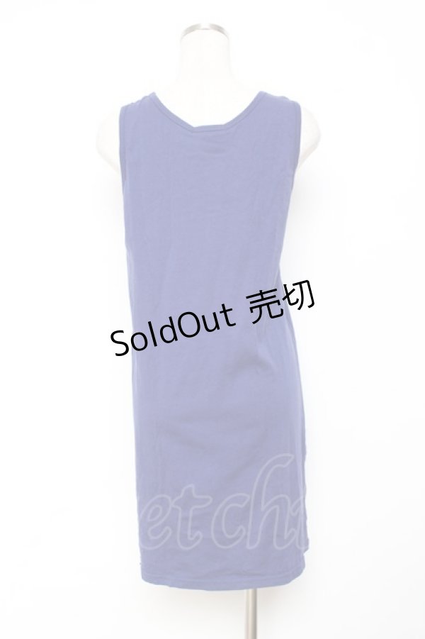 画像2: ALGONQUINS / 裾ダメージタンクトップ F 紺 Y-25-11-26-086-AL-TO-SZ-ZY (2)