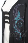 画像4: Sixh / 刺繍入りロングカーデ  黒 Y-25-11-26-099-HN-TO-SZ-ZY (4)