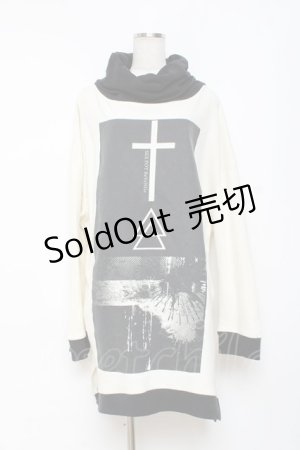 画像: SEX POT ReVeNGe / グラフィックスウェットワンピース L オフ×黒 Y-25-11-26-108-SP-OP-SZ-ZY