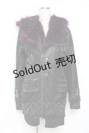 画像: SEX POT ReVeNGe / GORGEOS FUR BLACK コート M 黒 Y-25-11-26-114-SP-CO-SZ-ZY