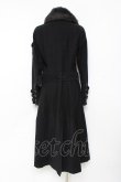 画像2: BPN / 襟ファーデザインロングコート  黒 Y-25-11-26-116-GO-CO-SZ-ZY (2)