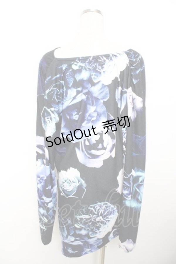 画像2: CIVARIZE / Zest フラワー総柄ドレープカットソー 44 ブラック Y-25-11-26-133-GO-TO-SZ-ZY (2)