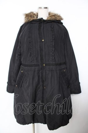 画像: axes femme / ボアライナー付きモッズコート  黒 Y-25-11-26-147-AX-CO-SZ-ZY