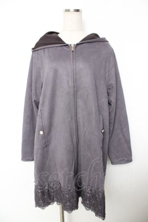 画像: axes femme / フード付コーディガン  ラベンダー Y-25-11-26-157-AX-TO-SZ-ZY