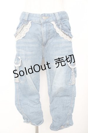 画像: axes femme / カーゴ風デニムパンツ L ウォッシュ Y-25-11-26-161-AX-PA-SZ-ZY