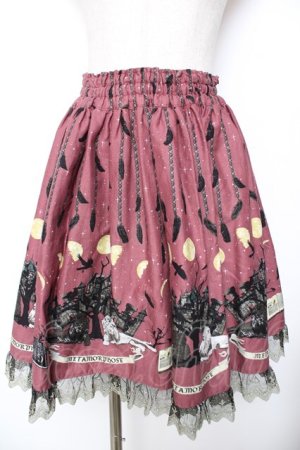 画像: metamorphose /  Dark night guardianミニスカート  ボルドー Y-25-11-26-164-ME-SK-SZ-ZY