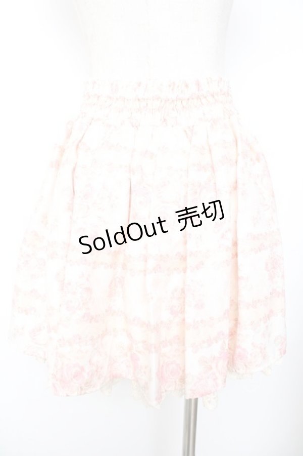 画像2: LIZ LISA / スイートフラワー柄スカート 0 オフ×ピンク Y-25-11-26-168-LO-SK-SZ-ZY (2)