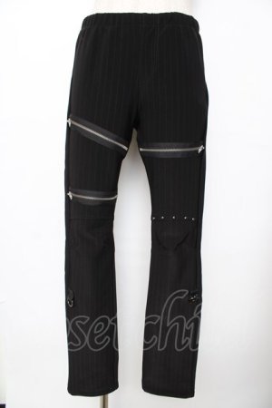 画像: SEX POT ReVeNGe / ZIPギミックストレッチパンツ M 黒 Y-25-11-26-175-SP-PA-SZ-ZY