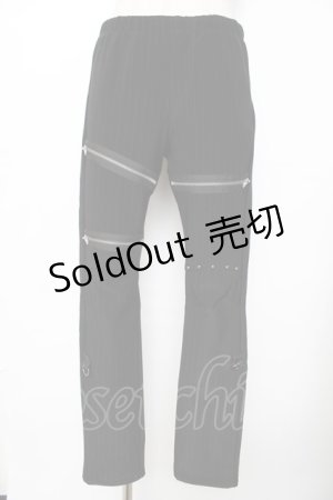 画像: SEX POT ReVeNGe / ZIPギミックストレッチパンツ M 黒 Y-25-11-26-175-SP-PA-SZ-ZY