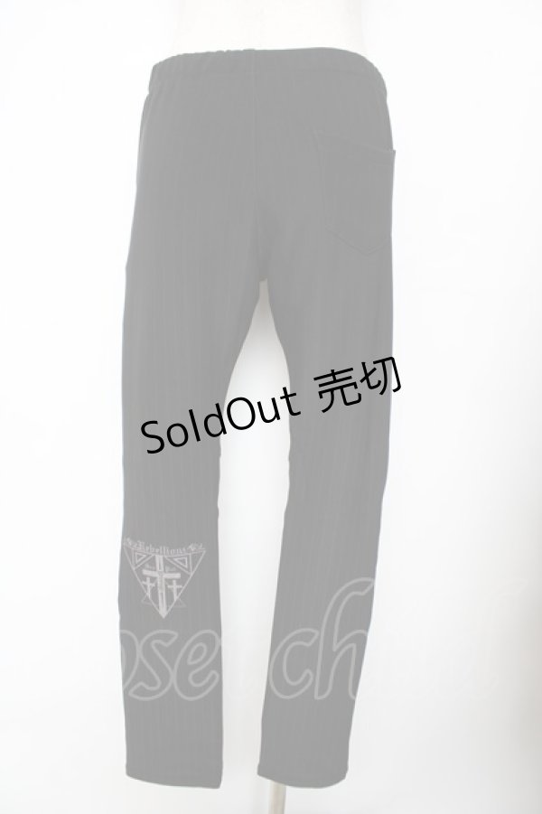 画像2: SEX POT ReVeNGe / ZIPギミックストレッチパンツ M 黒 Y-25-11-26-175-SP-PA-SZ-ZY (2)