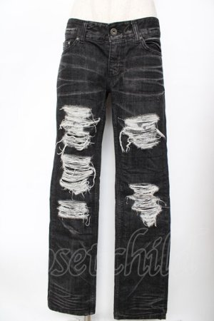 画像: SEX POT ReVeNGe / ダメージパンツ M 黒 Y-25-11-26-178-SP-PA-SZ-ZY