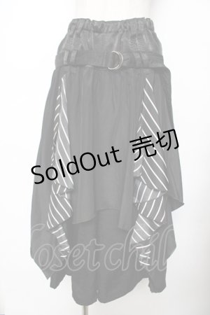 画像: ALGONQUINS / レイヤード風パンツ F 黒 Y-25-11-26-188-AL-PA-SZ-ZY