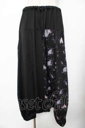 画像: ALGONQUINS / しぶきツートンサルエルパンツ F 黒 Y-25-11-26-192-AL-PA-SZ-ZY