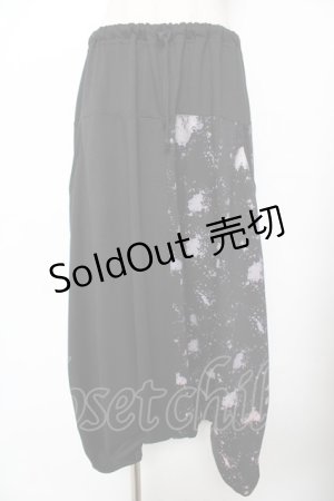 画像: ALGONQUINS / しぶきツートンサルエルパンツ F 黒 Y-25-11-26-192-AL-PA-SZ-ZI