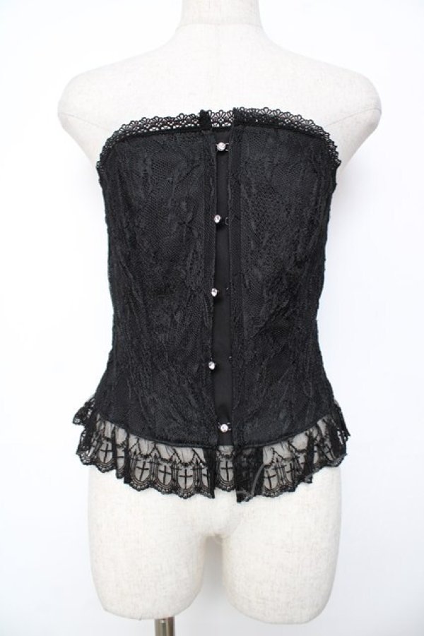 Moi-meme-Moitie / オーバーチュールコルセット 2 ブラック Y-25-11-26