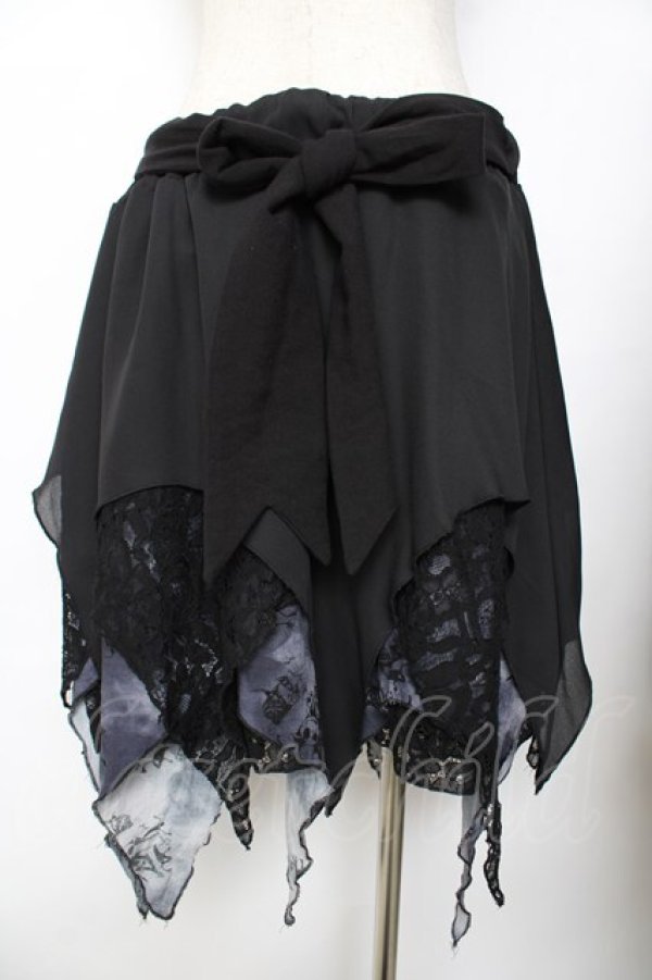 画像2: h.NAOTO / ナイトメアー・ビフォア・クリスマス スカート  黒 Y-25-11-26-200-HN-SK-SZ-ZY (2)