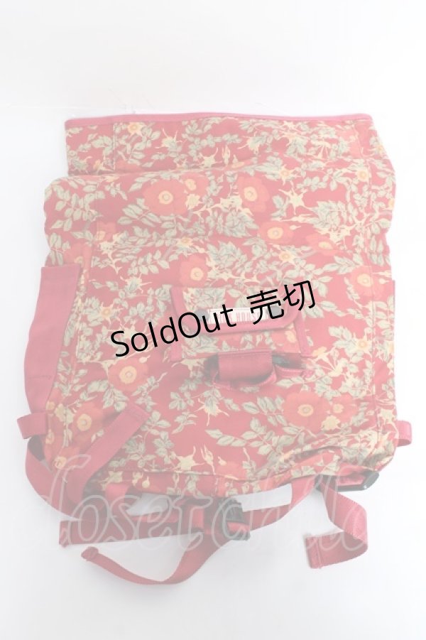 画像5: PINK HOUSE / 花柄リュック  赤 Y-25-11-26-019-LO-BG-SZ-ZY (5)