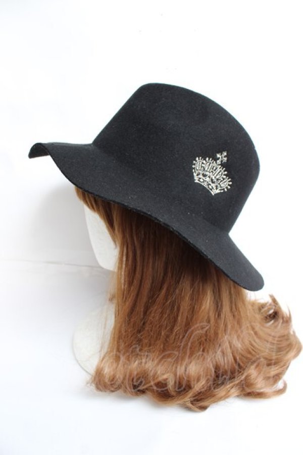 画像2: PUNKその他 / クラウン刺繍ハット 57 黒 Y-25-11-26-022-PU-AC-SZ-ZY (2)