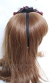 画像4: Moi-meme-Moitie / M+CROIXリボンレースカチューシャ  ブラック×レッド Y-25-11-26-024-MO-AC-SZ-ZY (4)