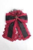 画像6: Moi-meme-Moitie / M+CROIXリボンレースカチューシャ  ブラック×レッド Y-25-11-26-024-MO-AC-SZ-ZY (6)