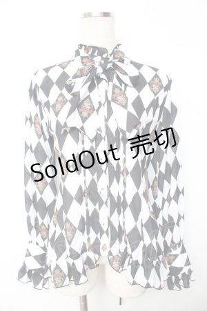 画像: ATELIER PIERROT / Diamond Circus ブラウス  白 Y-25-11-30-047-EL-BL-SZ-ZY