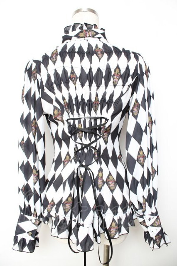 画像2: ATELIER PIERROT / Diamond Circus ブラウス  白 Y-25-11-30-047-EL-BL-SZ-ZY (2)