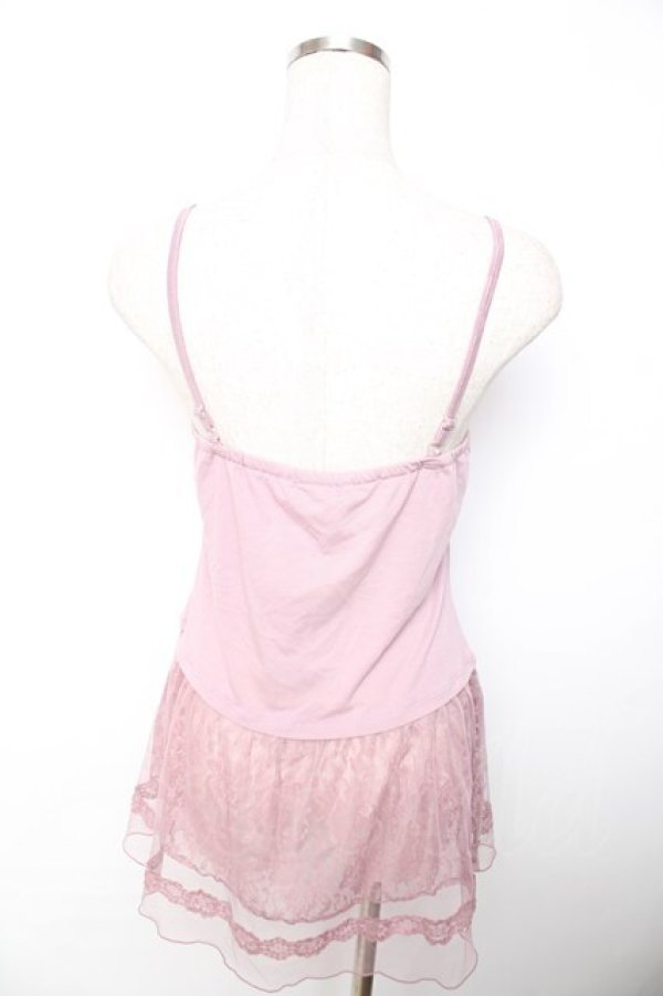 画像2: axes femme / レース重ねキャミ M アワピンク Y-25-11-30-049-AX-TO-SZ-ZY (2)
