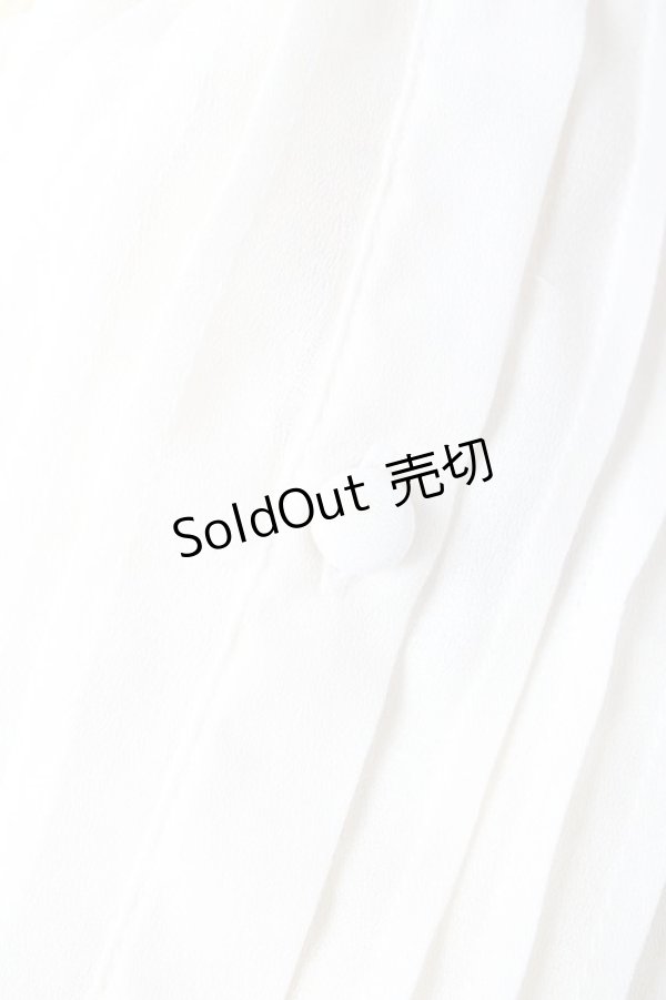 画像3: axes femme Kawaii / レースボータイフリルブラウス M 生成り Y-25-11-30-052-AX-BL-SZ-ZS (3)