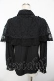 画像2: axes femme Kawaii / レースケープブラウス M 黒 Y-25-11-30-062-AX-BL-SZ-ZY (2)