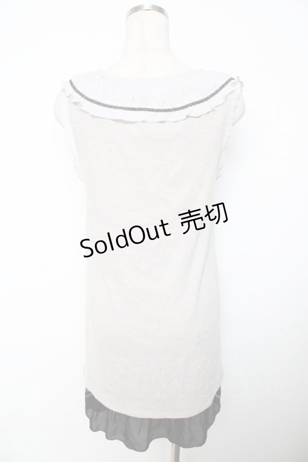 画像2: axes femme / お城柄チュニック  グレー Y-25-11-30-069-AX-OP-SZ-ZY (2)