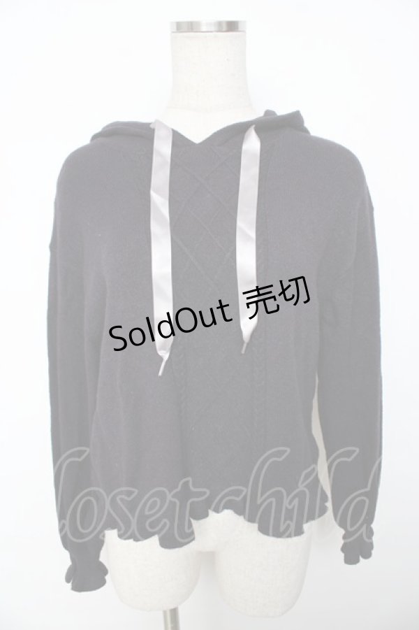 画像1: axes femme / フーディーニットプル  紺 Y-25-11-30-073-AX-TO-SZ-ZI (1)