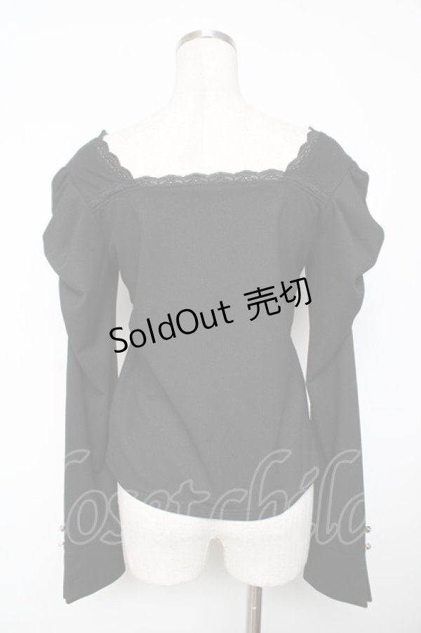 画像2: axes femme / 2WAYリボントップス F 黒 Y-25-11-30-074-AX-TO-SZ-ZY (2)