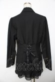 画像2: axes femme / マニッシュロングジャケット M 黒 Y-25-11-30-076-AX-JA-SZ-ZY (2)