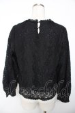 画像2: an another angelus / パール釦使い総レースブラウス  黒 Y-25-11-30-079-CA-BL-SZ-ZY (2)