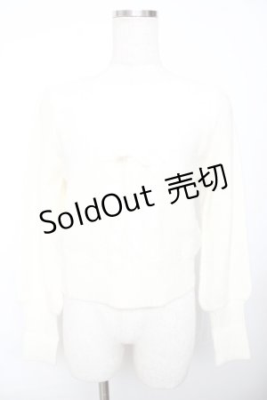 画像: an another angelus / ローズ刺繍ケーブルニットプルオーバー  生成り Y-25-11-30-080-CA-TO-SZ-ZY