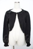画像1: m petit by misako / AM*リボンニットボレロ M 中黒 Y-25-11-30-083-LO-TO-SZ-ZY (1)