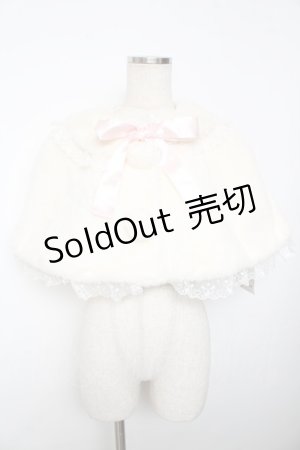 画像: Mhite bird lolita / うさ耳ファーケープ  オフ Y-25-11-30-087-LO-CO-SZ-ZY