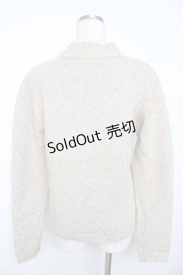 画像2: ATSUKI A.O. ONISHI / テディハイネックニット F ベージュ Y-25-11-30-090-LO-TO-SZ-ZY (2)