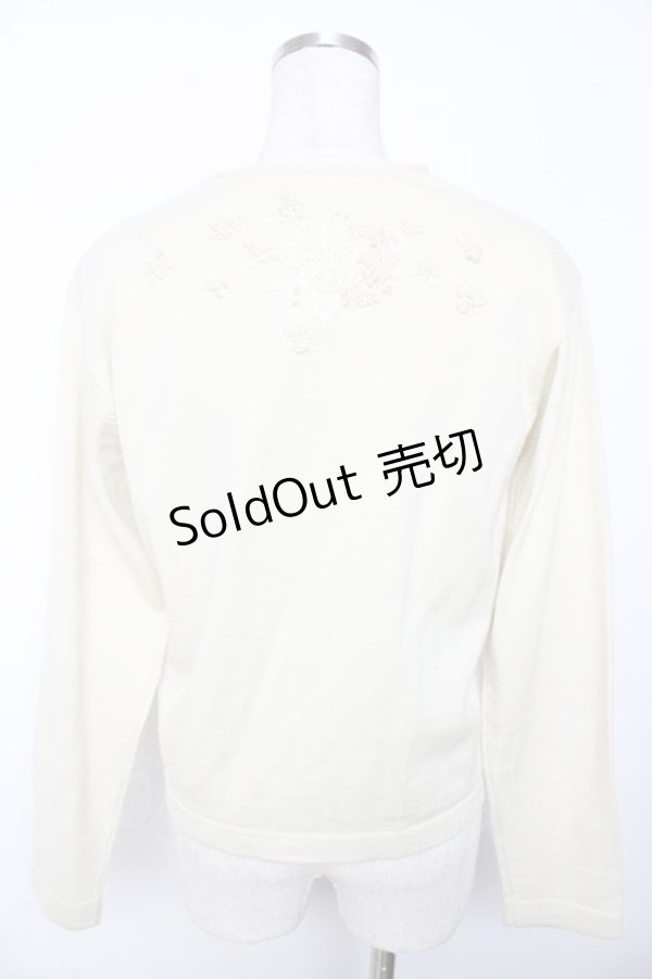 画像2: powder / バラモチーフカーディガン F アイボリー Y-25-11-30-094-LO-TO-SZ-ZS (2)