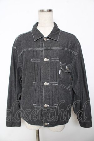 画像: powder / ソフトデニムジャケット F 黒 Y-25-11-30-105-LO-JA-SZ-ZY