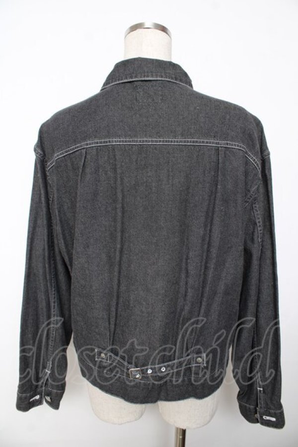画像2: powder / ソフトデニムジャケット F 黒 Y-25-11-30-105-LO-JA-SZ-ZY (2)