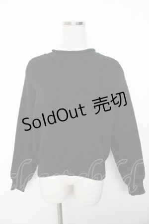 画像: powder / ハイネックセーター F 黒 Y-25-11-30-111-LO-TO-SZ-ZY