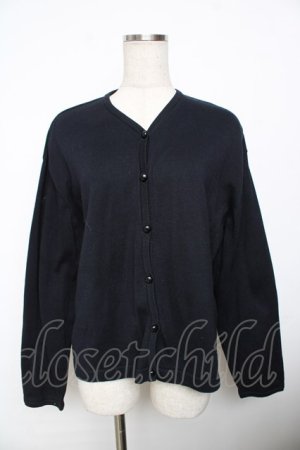 画像: powder / Vネックカーディガン F 紺 Y-25-11-30-113-LO-TO-SZ-ZY