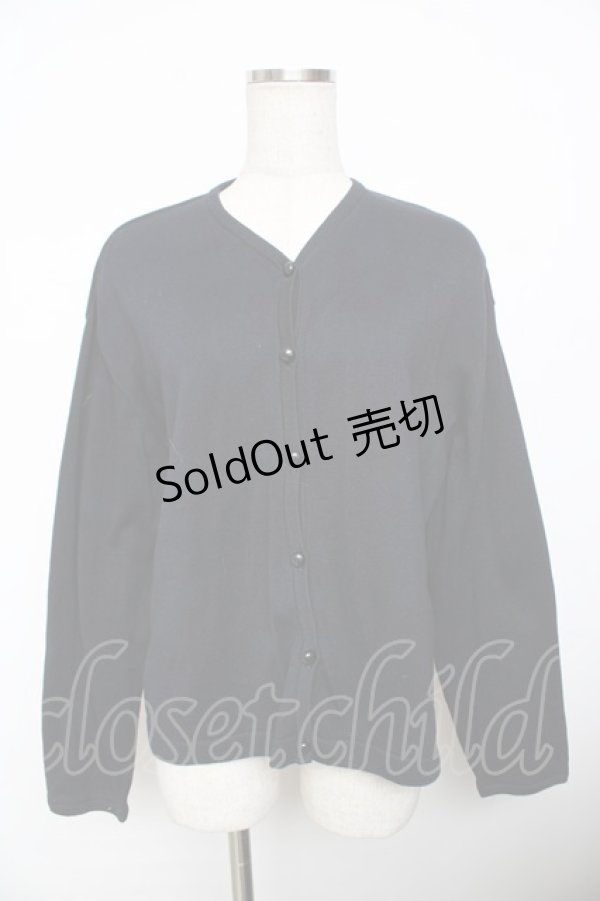 画像1: powder / Vネックカーディガン F 紺 Y-25-11-30-113-LO-TO-SZ-ZY (1)